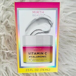 NIB Mirth Beauty Vitamin C & Hyaluronic Daily Face Cream - Glow Boosting - 74mL